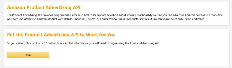 Register For Product Advertising Api Product Advertising Api 5 0